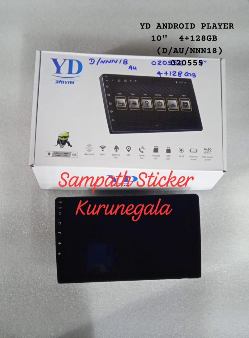 YD ANDROID PLAYER 10″ 4+128GB – Sampath Stickers