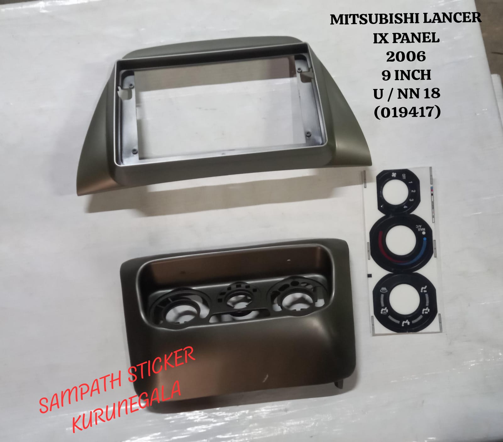 MITSUBISHI LANCER IX PANEL 2006 9 INCH